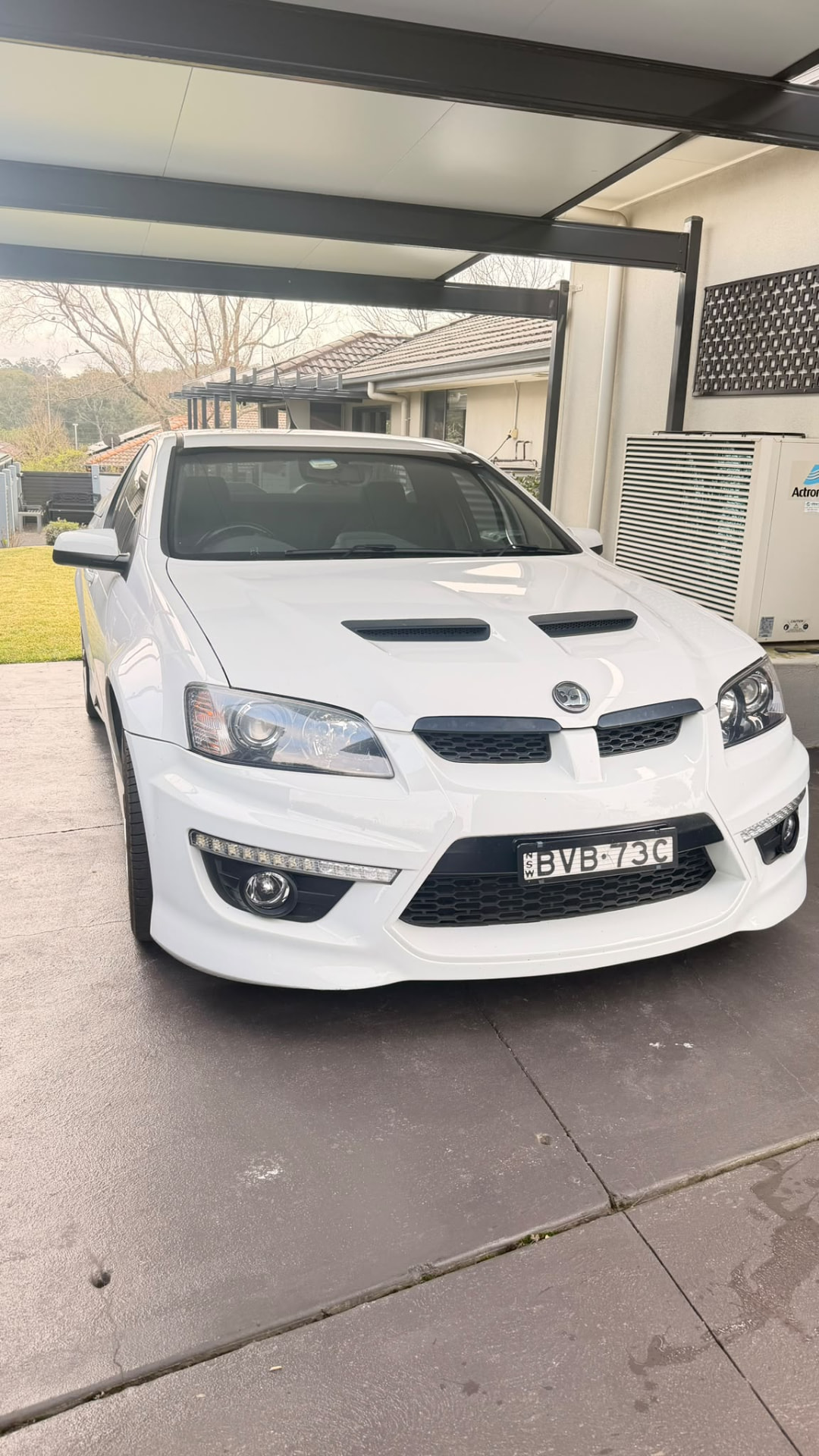 White HSV sedan from recent Formula X work