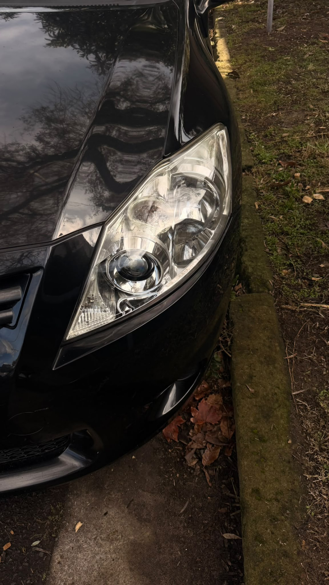 Glossy black vehicle and clear headlight from recent Formula X work